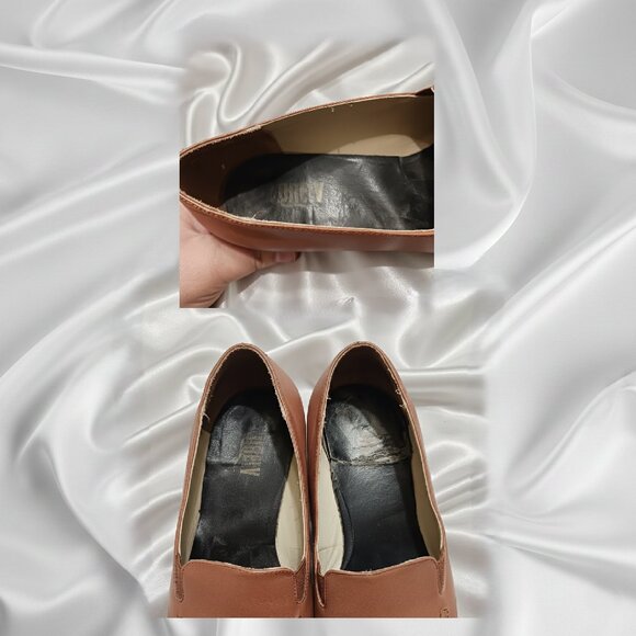 Drew Shoe Arlene Tan Casual Leather Loafers Women’s 9WW Vintage 90s - Picture 4 of 8